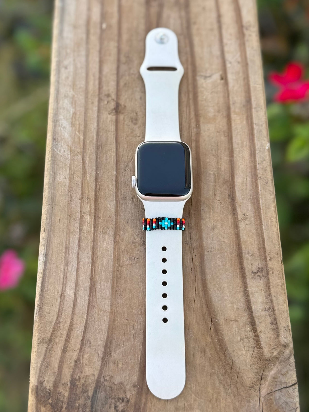 Beaded watch band