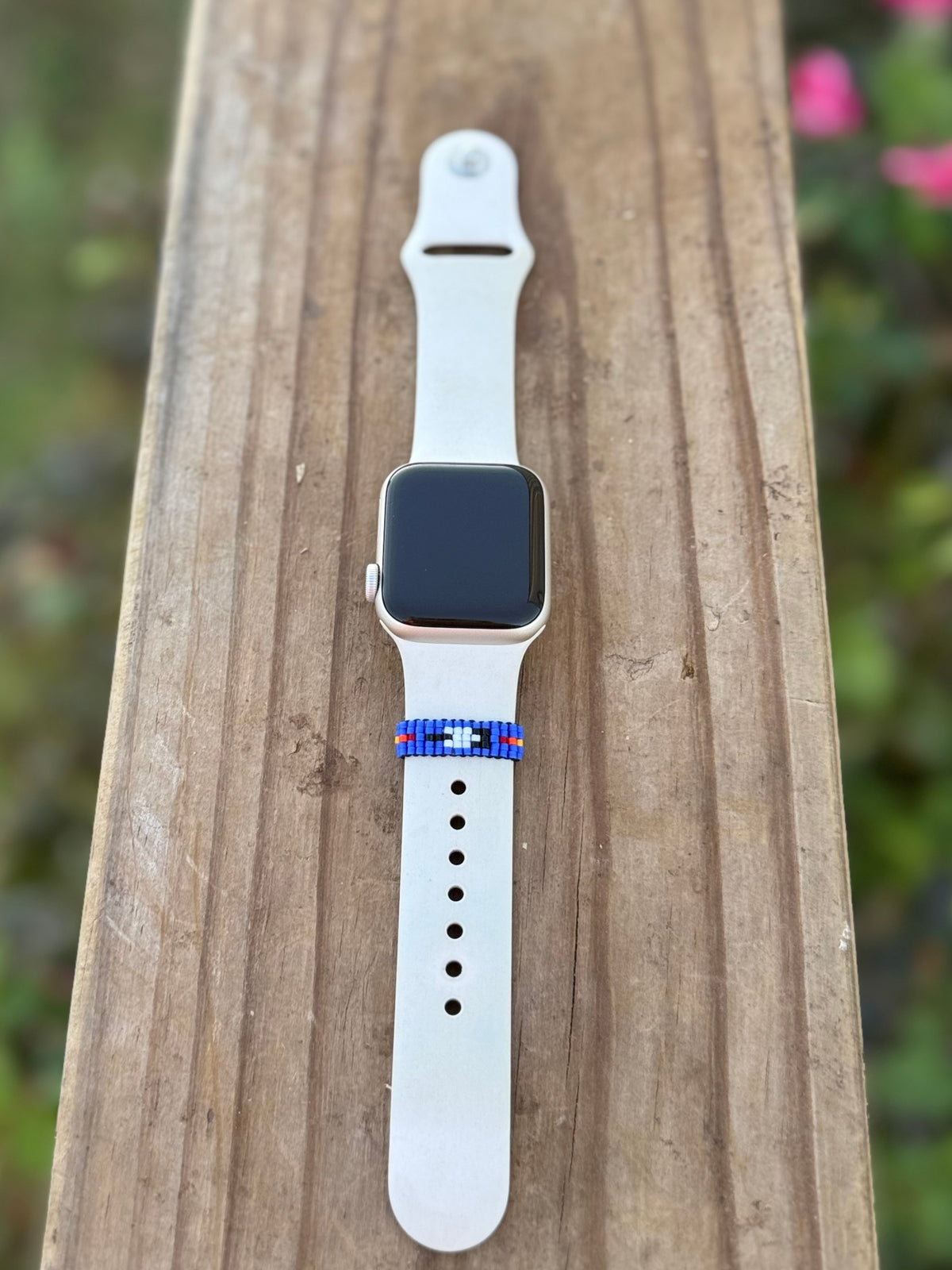 Beaded watch band