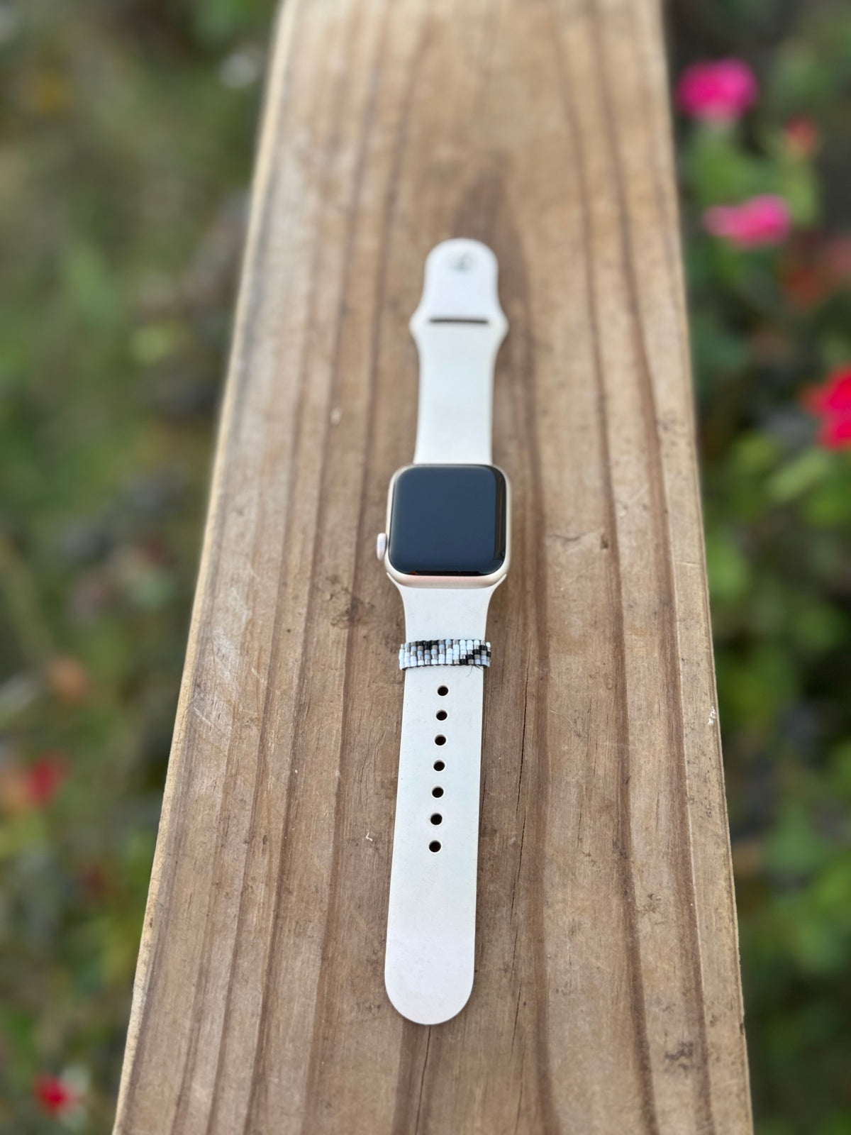 Beaded watch band