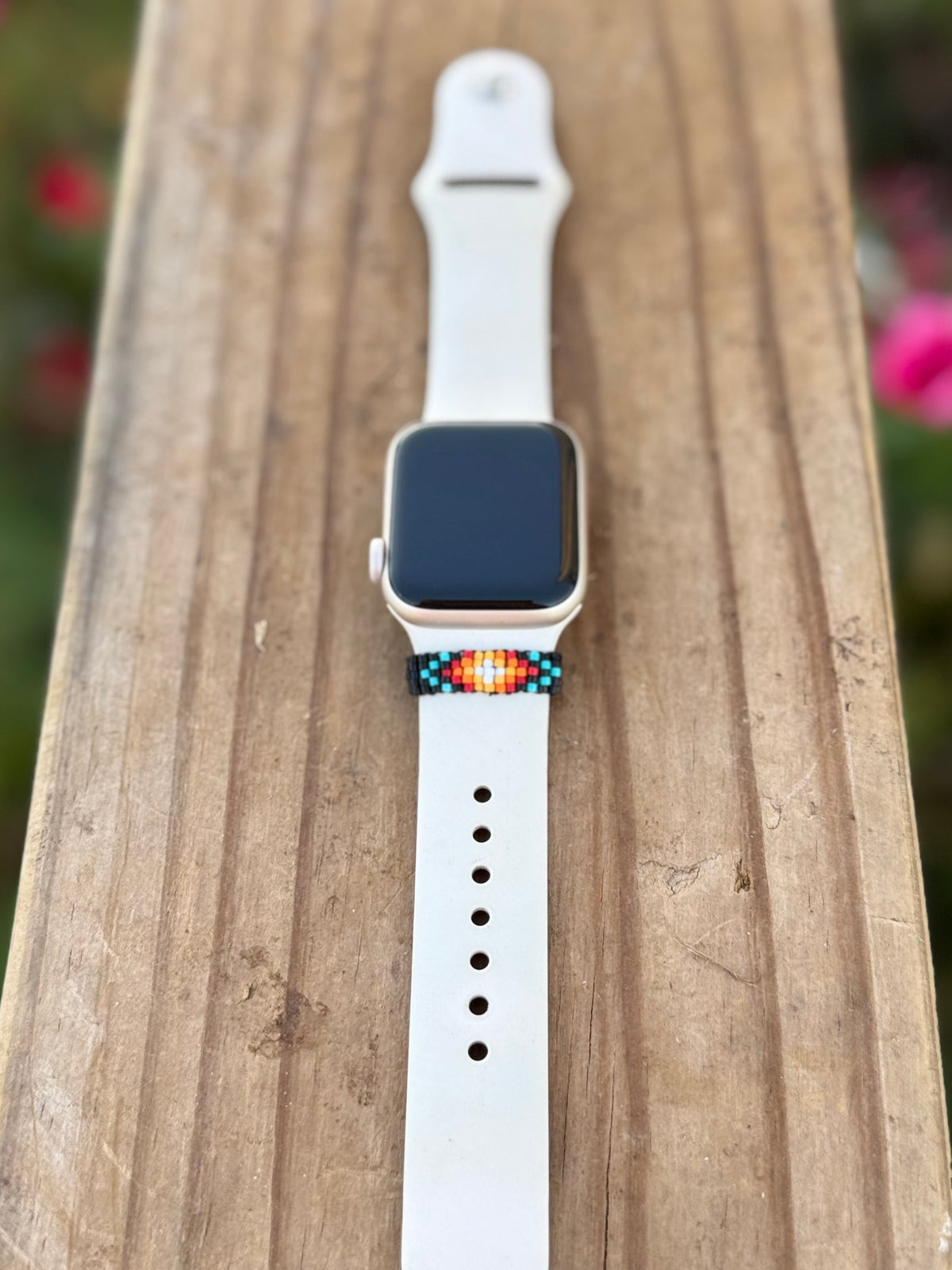 Beaded watch band