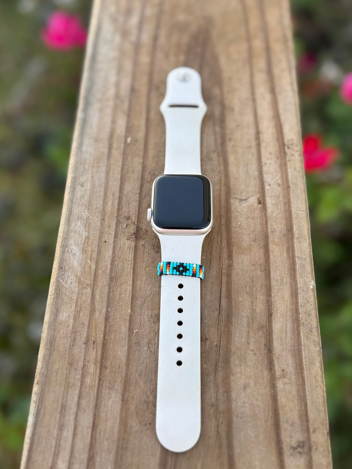 Beaded watch band