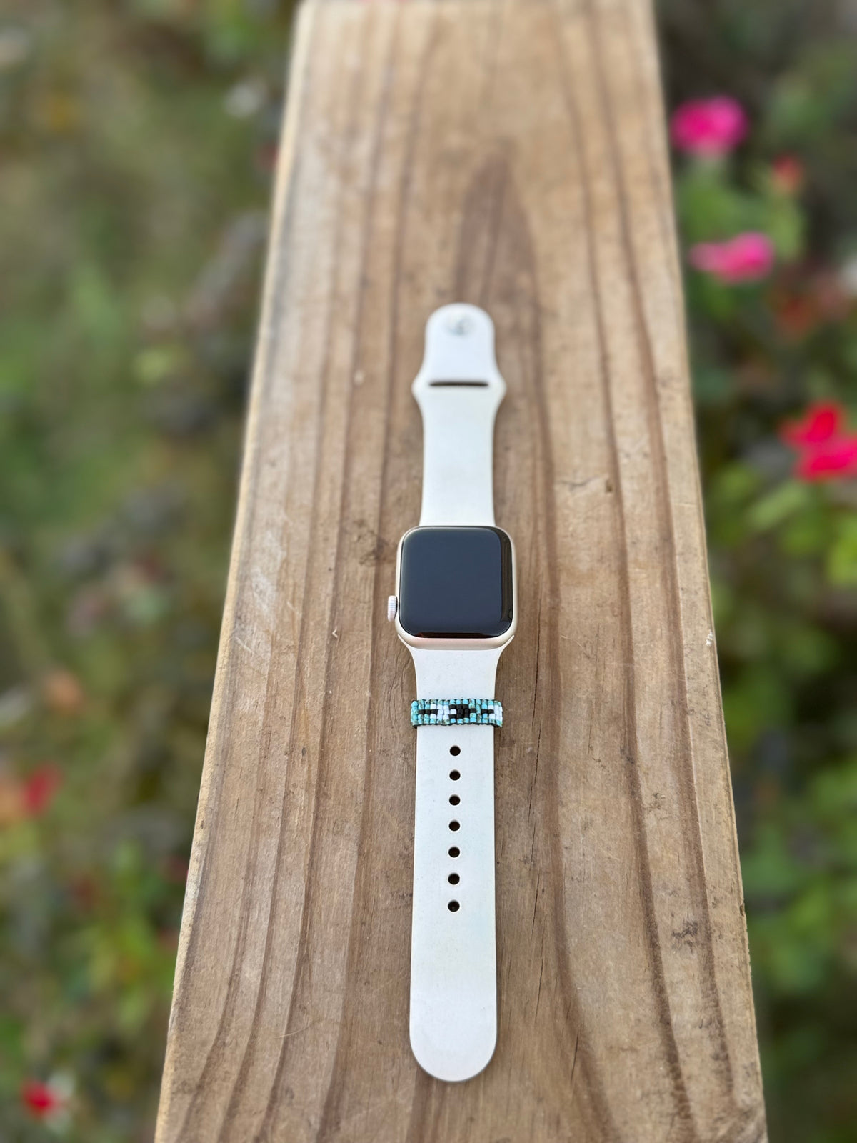 Beaded watch band