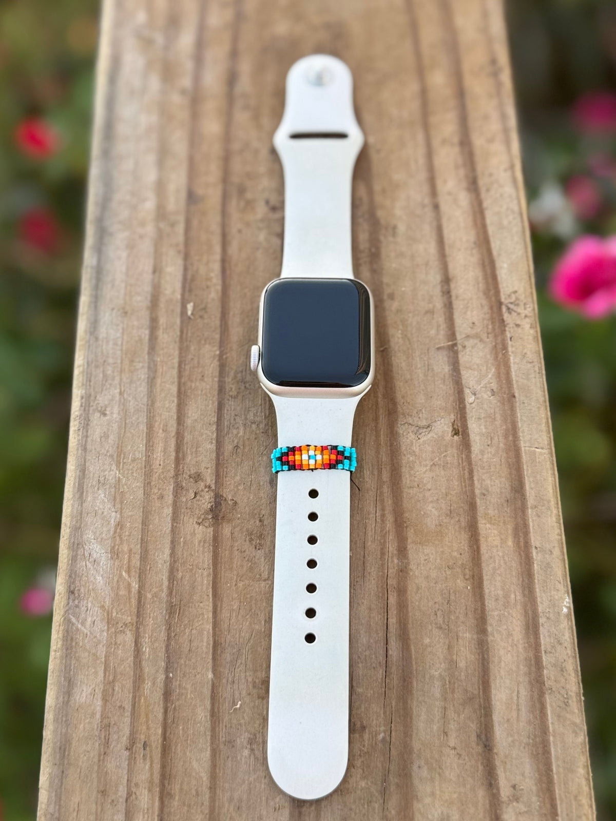 Beaded watch band