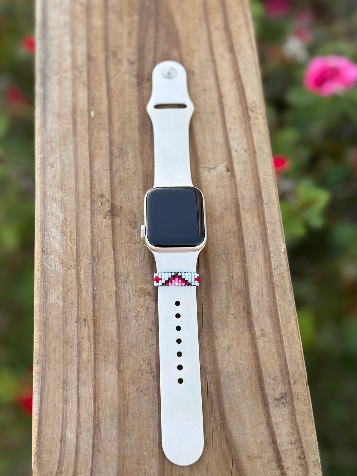 Beaded watch band