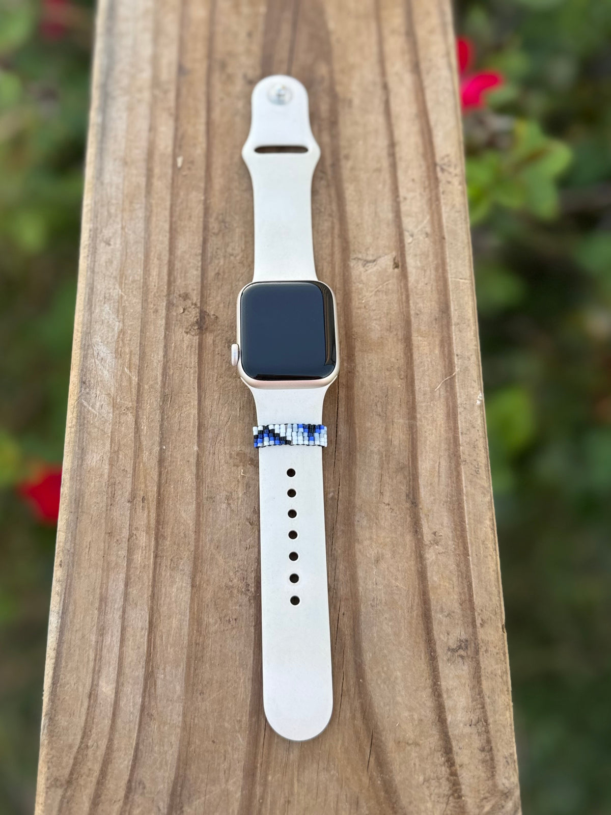 Beaded watch band