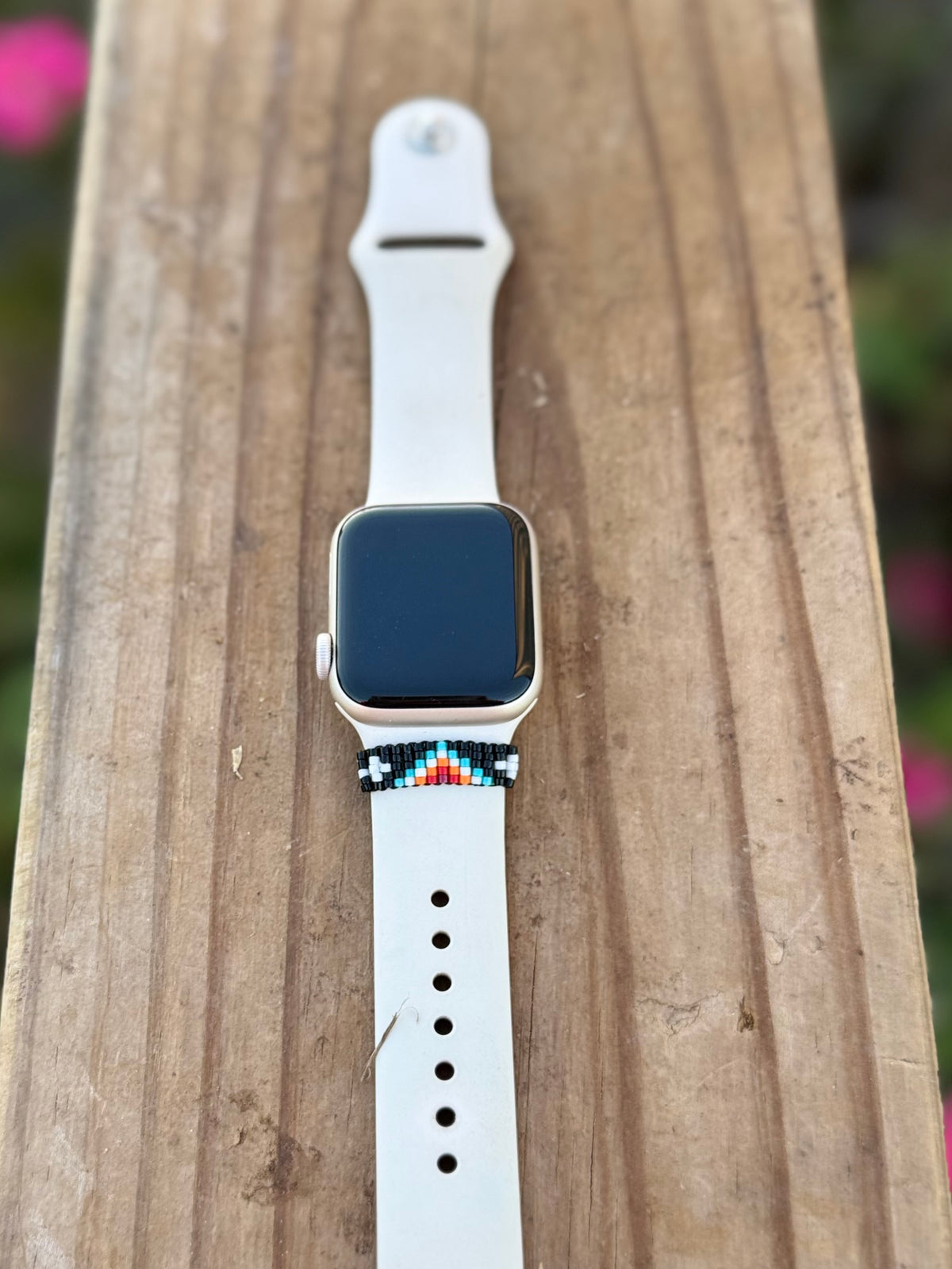 Beaded watch band