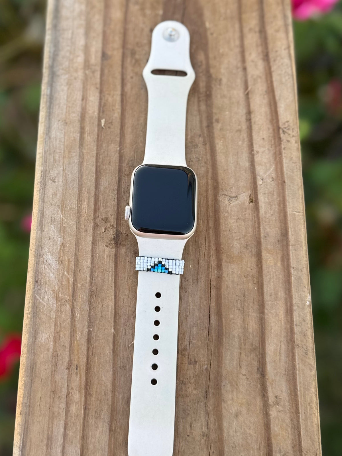 Beaded watch band