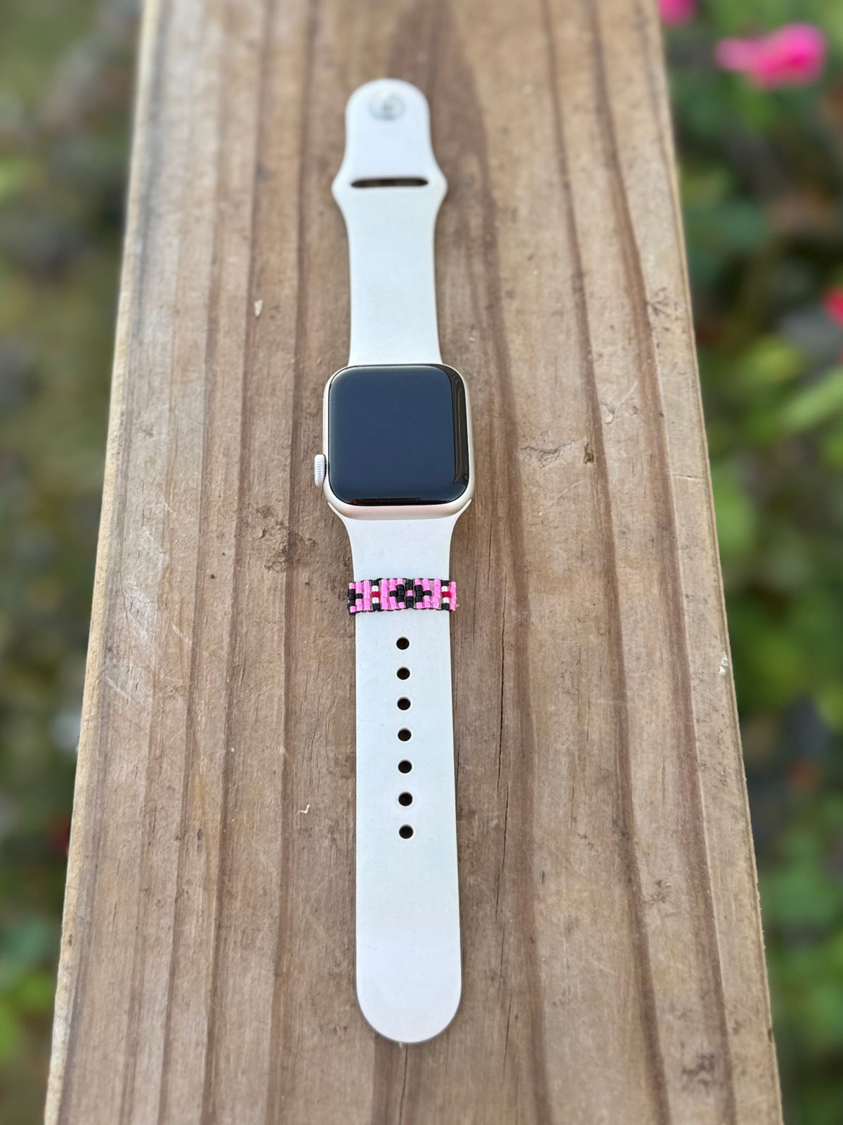 Beaded watch band