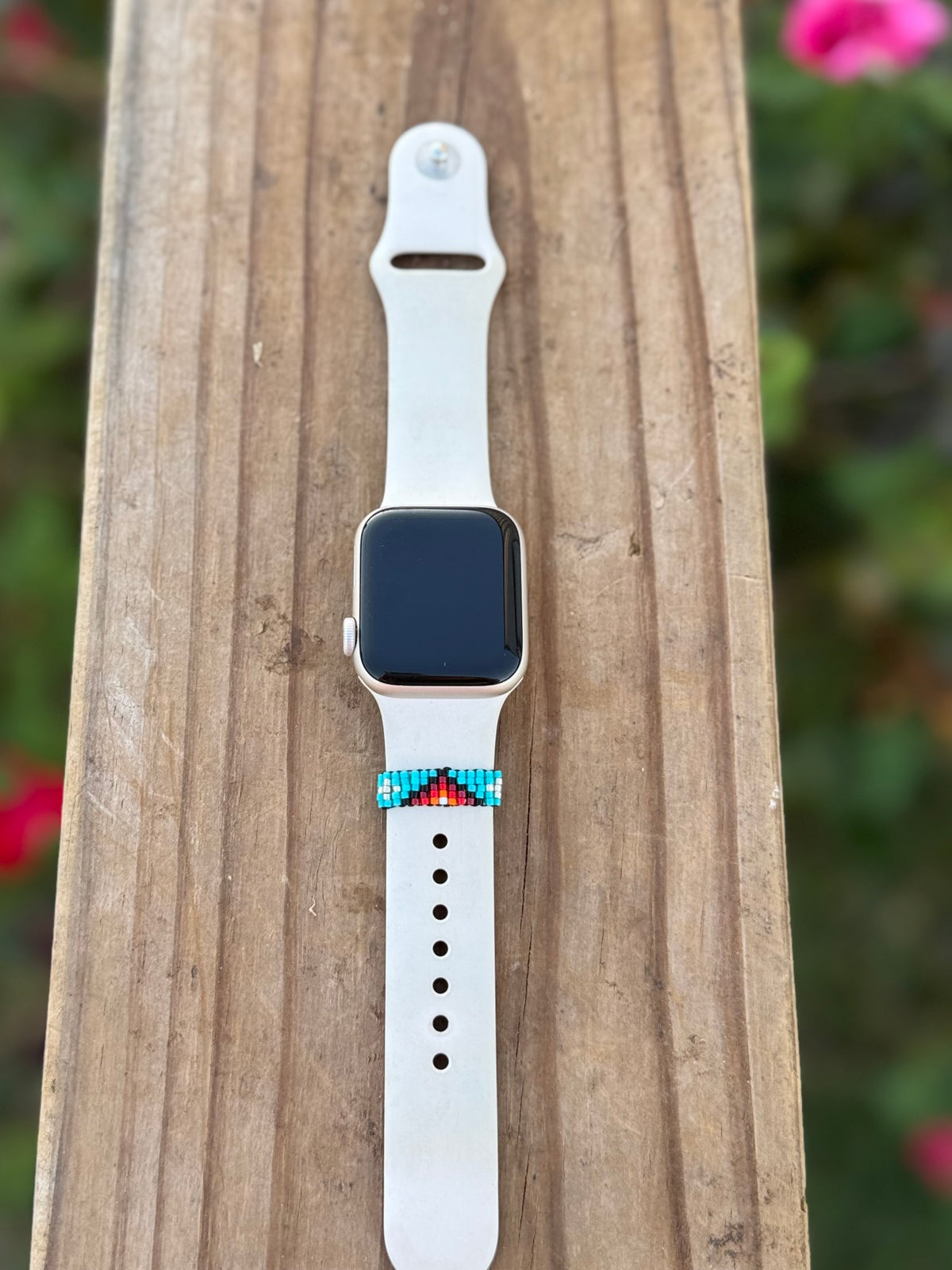 Beaded watch band