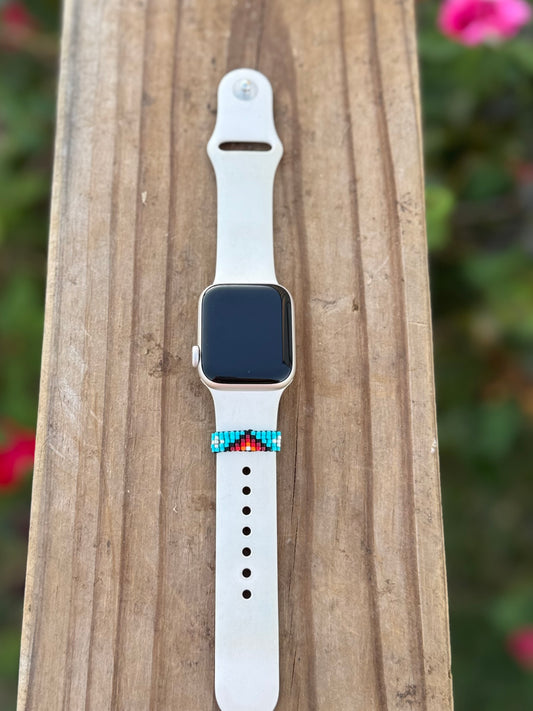 Beaded watch band