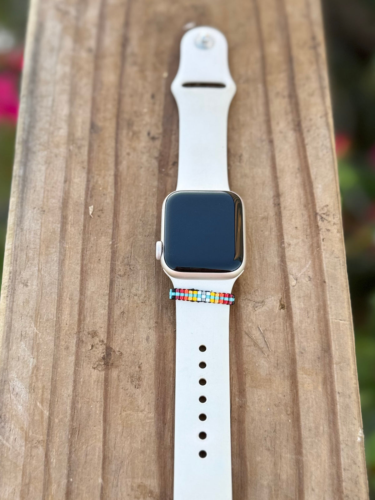 Beaded watch band