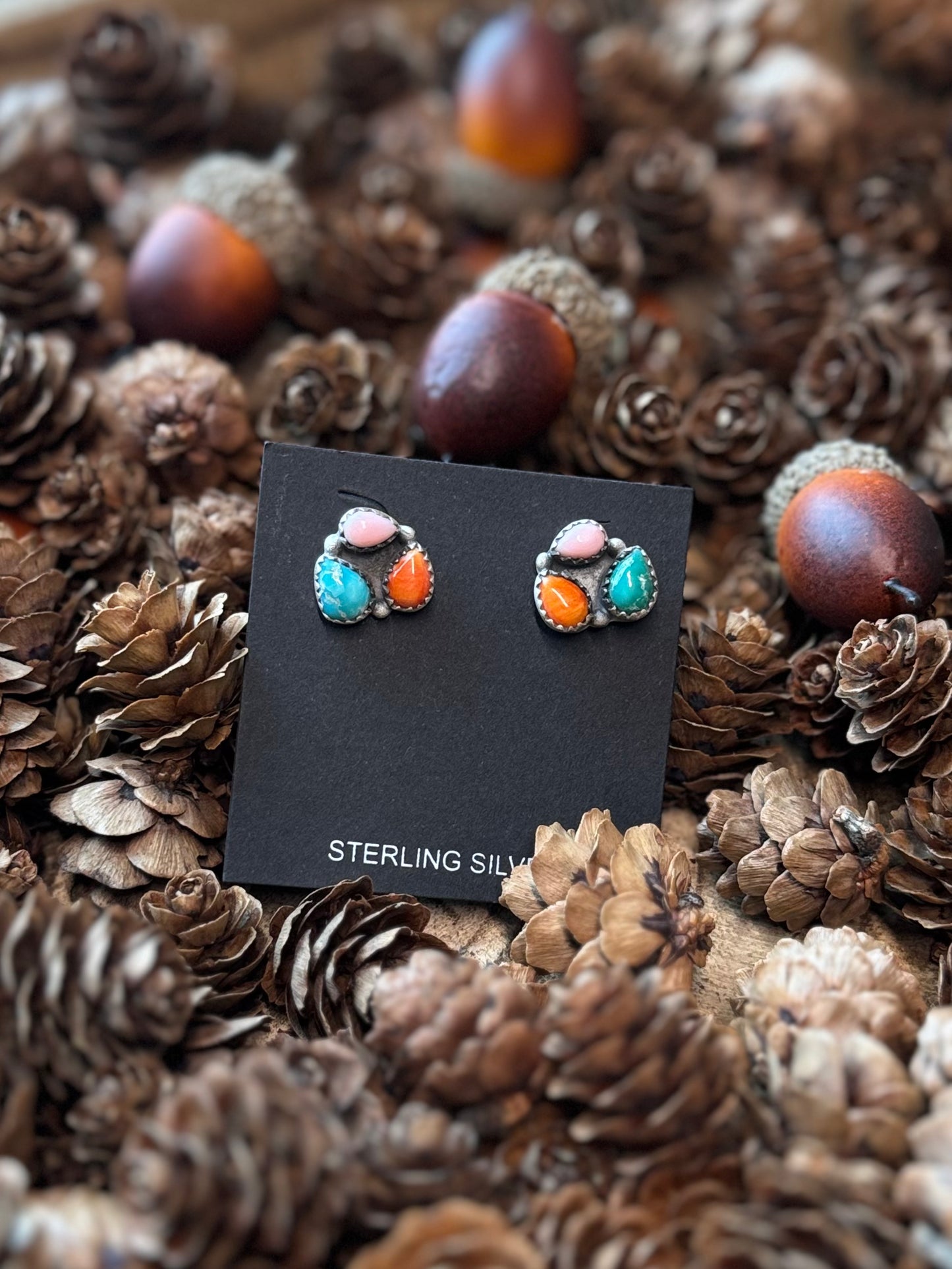 Cluster earrings